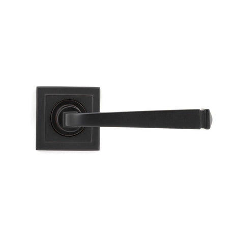 From The Anvil Door Furniture Aged Bronze / Square Rose From The Anvil - Aged Bronze Avon Round Lever on Rose Set (Square) - Unsprung
