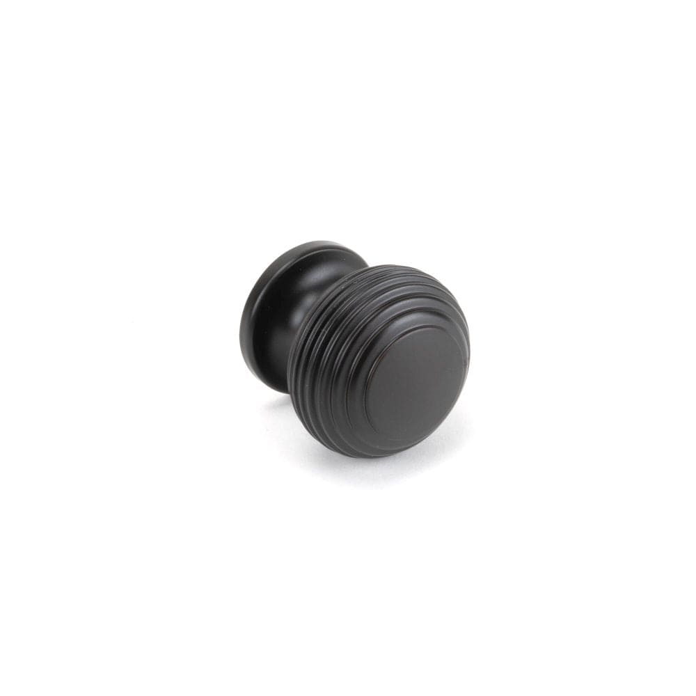 From The Anvil Cabinet Hardware Aged Bronze / Cabinet Knobs / 30mm Dia. From The Anvil - Aged Bronze Beehive Cabinet Knob 30mm