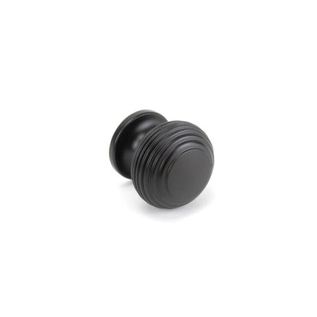From The Anvil Cabinet Hardware Aged Bronze / Cabinet Knobs / 30mm Dia. From The Anvil - Aged Bronze Beehive Cabinet Knob 30mm