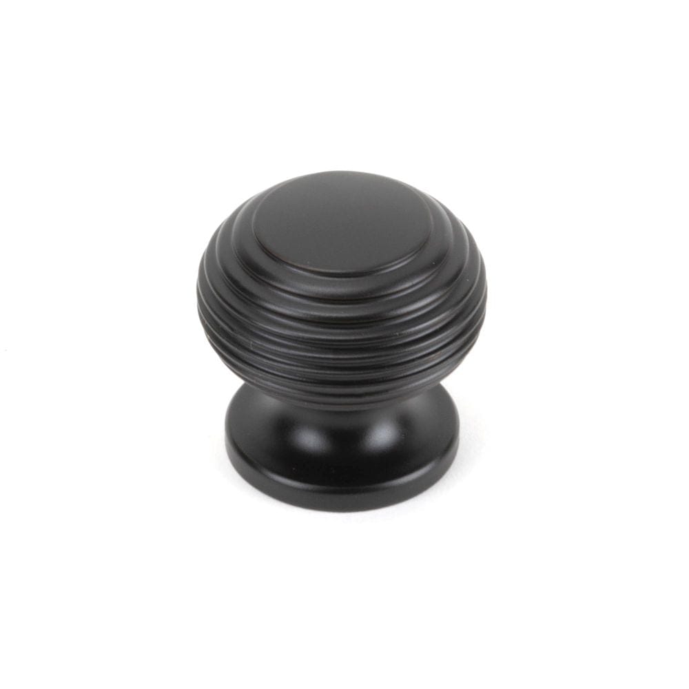From The Anvil Cabinet Hardware Aged Bronze / Cabinet Knobs / 30mm Dia. From The Anvil - Aged Bronze Beehive Cabinet Knob 30mm