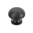 From The Anvil Cabinet Hardware Aged Bronze / Cabinet Knobs / 40mm Dia. From The Anvil - Aged Bronze Beehive Cabinet Knob 40mm