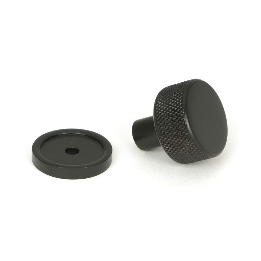 From The Anvil Cabinet Hardware Aged Bronze / Cabinet Knobs / 25mm Dia. From The Anvil - Aged Bronze Brompton Cabinet Knob - 25mm (Plain)
