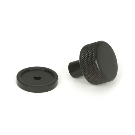 From The Anvil Cabinet Hardware Aged Bronze / Cabinet Knobs / 25mm Dia. From The Anvil - Aged Bronze Brompton Cabinet Knob - 25mm (Plain)