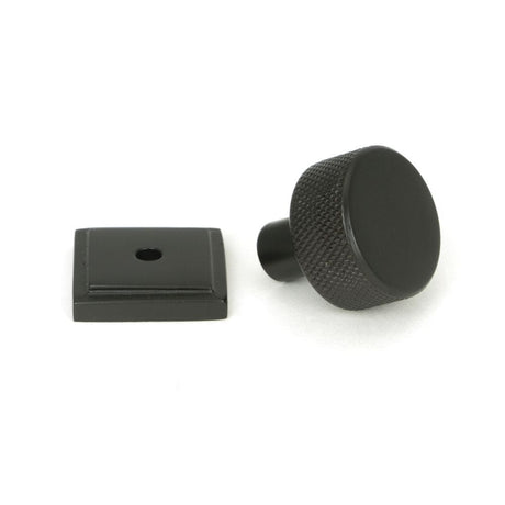 From The Anvil Cabinet Hardware Aged Bronze / Cabinet Knobs / 25mm Dia. From The Anvil - Aged Bronze Brompton Cabinet Knob - 25mm (Square)