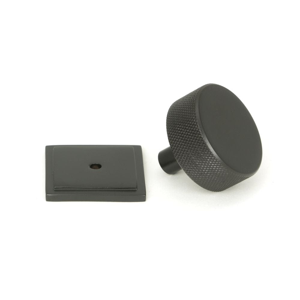 From The Anvil Cabinet Hardware Aged Bronze / Cabinet Knobs / 38mm Dia. From The Anvil - Aged Bronze Brompton Cabinet Knob - 38mm (Square)