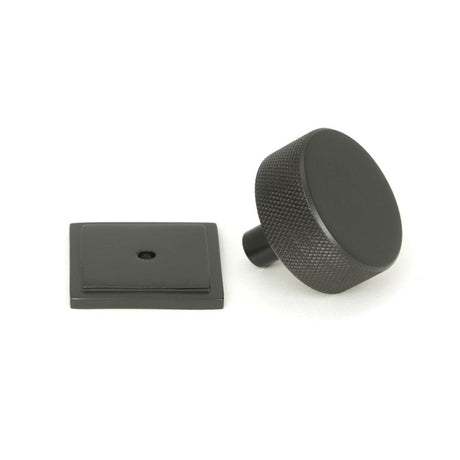 From The Anvil Cabinet Hardware Aged Bronze / Cabinet Knobs / 38mm Dia. From The Anvil - Aged Bronze Brompton Cabinet Knob - 38mm (Square)