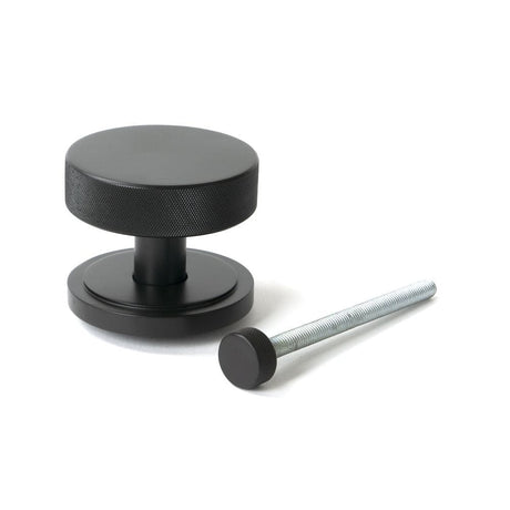 From The Anvil Door Furniture Aged Bronze / Art Deco Centre Door Knob From The Anvil - Aged Bronze Brompton Centre Door Knob (Art Deco)