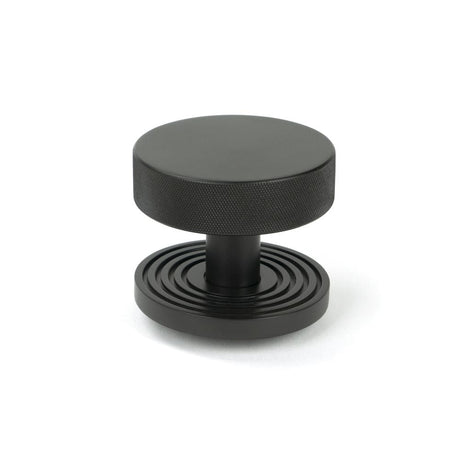 From The Anvil Door Furniture Aged Bronze / Beehive Centre Door Knob From The Anvil - Aged Bronze Brompton Centre Door Knob (Beehive)