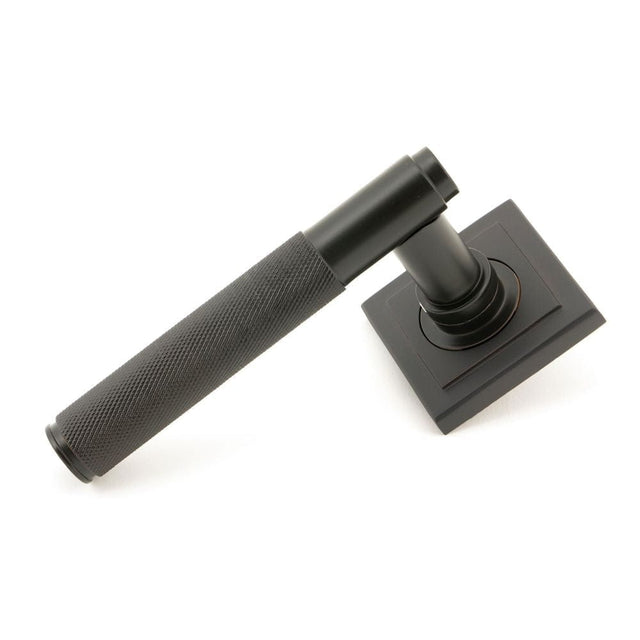 From The Anvil Door Furniture Aged Bronze / Square Rose From The Anvil - Aged Bronze Brompton Lever on Rose Set (Square)