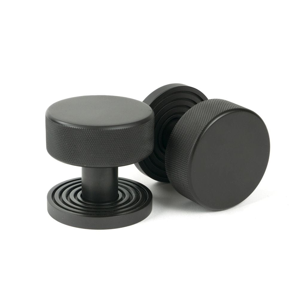 From The Anvil Door Furniture Aged Bronze / Mortice/Rim Knobs From The Anvil - Aged Bronze Brompton Mortice/Rim Knob Set (Beehive)