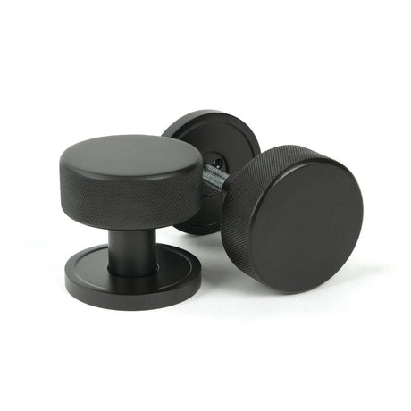 From The Anvil Door Furniture Aged Bronze / Mortice/Rim Knobs From The Anvil - Aged Bronze Brompton Mortice/Rim Knob Set (Plain)
