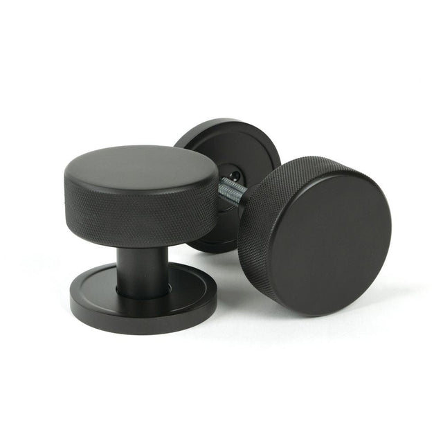 From The Anvil Door Furniture Aged Bronze / Mortice/Rim Knobs From The Anvil - Aged Bronze Brompton Mortice/Rim Knob Set (Plain)