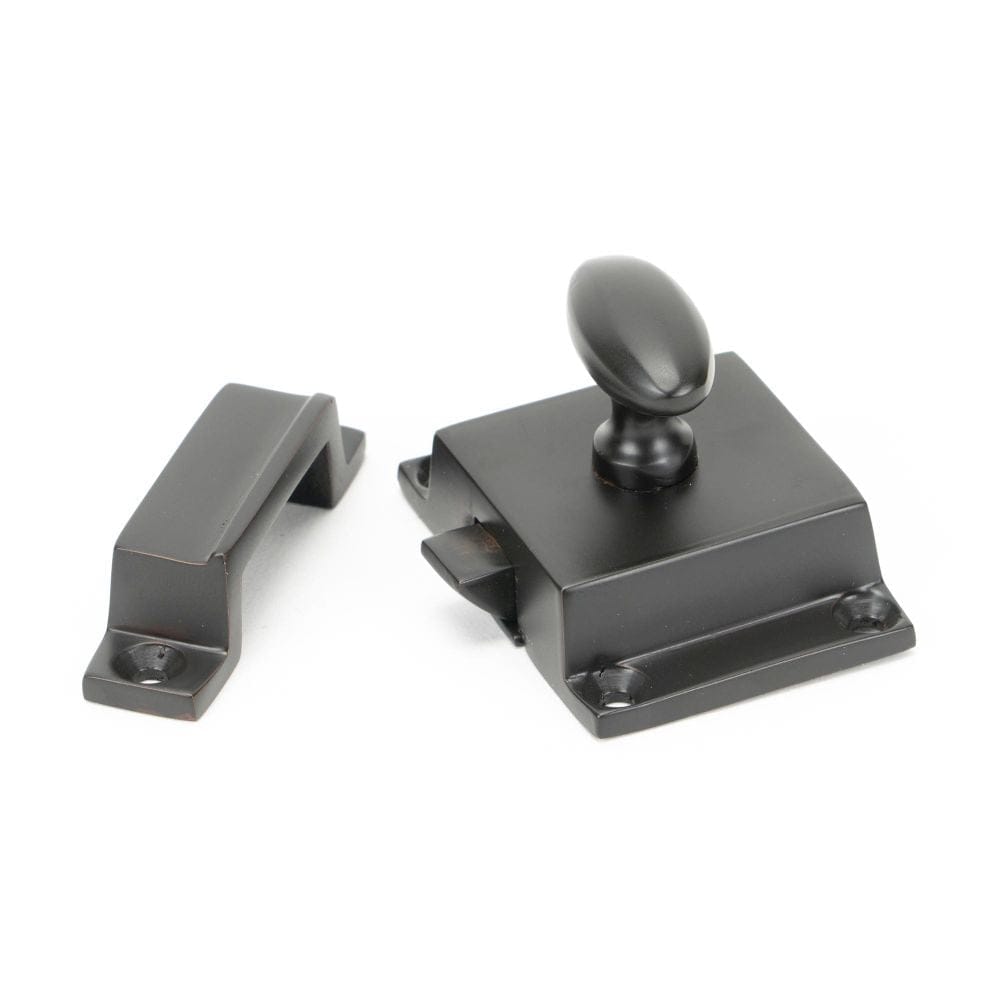 From The Anvil Cabinet Hardware Aged Bronze / Cabinet Turn Catch From The Anvil - Aged Bronze Cabinet Latch