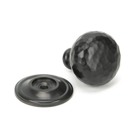 From The Anvil Cabinet Hardware Aged Bronze / Cabinet Knobs / 32mm Dia. From The Anvil - Aged Bronze Hammered Mushroom Cabinet Knob 32mm