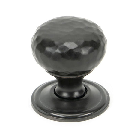 From The Anvil Cabinet Hardware Aged Bronze / Cabinet Knobs / 32mm Dia. From The Anvil - Aged Bronze Hammered Mushroom Cabinet Knob 32mm
