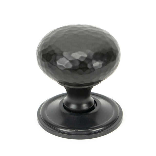 From The Anvil Cabinet Hardware Aged Bronze / Cabinet Knobs / 38mm Dia. From The Anvil - Aged Bronze Hammered Mushroom Cabinet Knob 38mm
