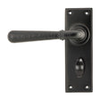 From The Anvil Door Furniture Aged Bronze / Bathroom Lock Handles From The Anvil - Aged Bronze Hammered Newbury Lever Bathroom Set