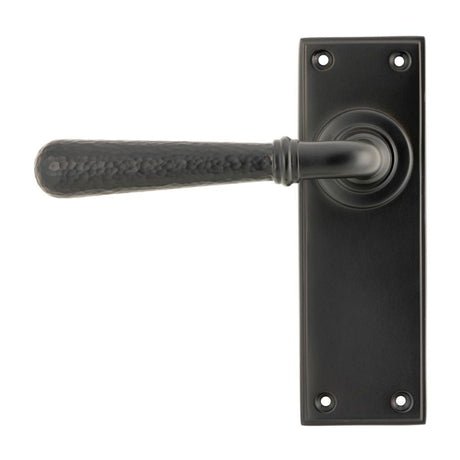 From The Anvil Door Furniture Aged Bronze / Latch Handles From The Anvil - Aged Bronze Hammered Newbury Lever Latch Set