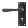 From The Anvil Door Furniture Aged Bronze / Std. Lock Handles From The Anvil - Aged Bronze Hammered Newbury Lever Lock Set