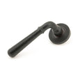 From The Anvil Door Furniture Aged Bronze / Round Rose From The Anvil - Aged Bronze Hammered Newbury Lever on Rose Set (Beehive)