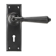 From The Anvil Door Furniture Aged Bronze / Std. Lock Handles From The Anvil - Aged Bronze Hinton Lever Lock Set