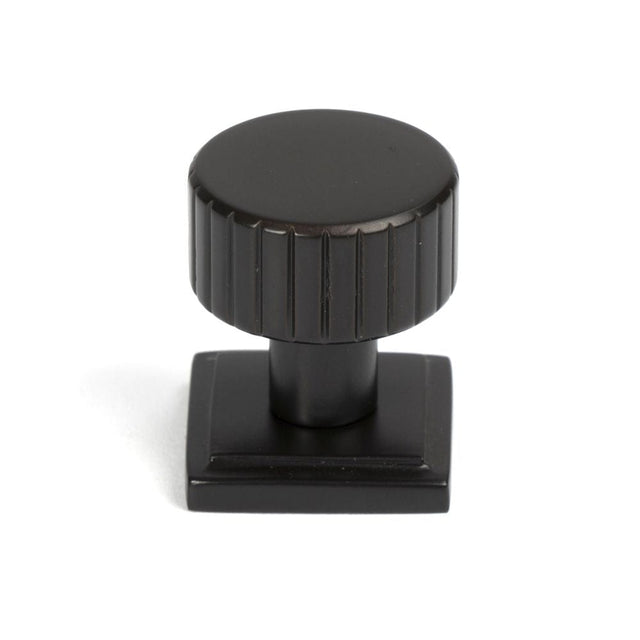 From The Anvil Cabinet Hardware Aged Bronze / Cabinet Knobs / 25mm Dia. From The Anvil - Aged Bronze Judd Cabinet Knob - 25mm (Square)
