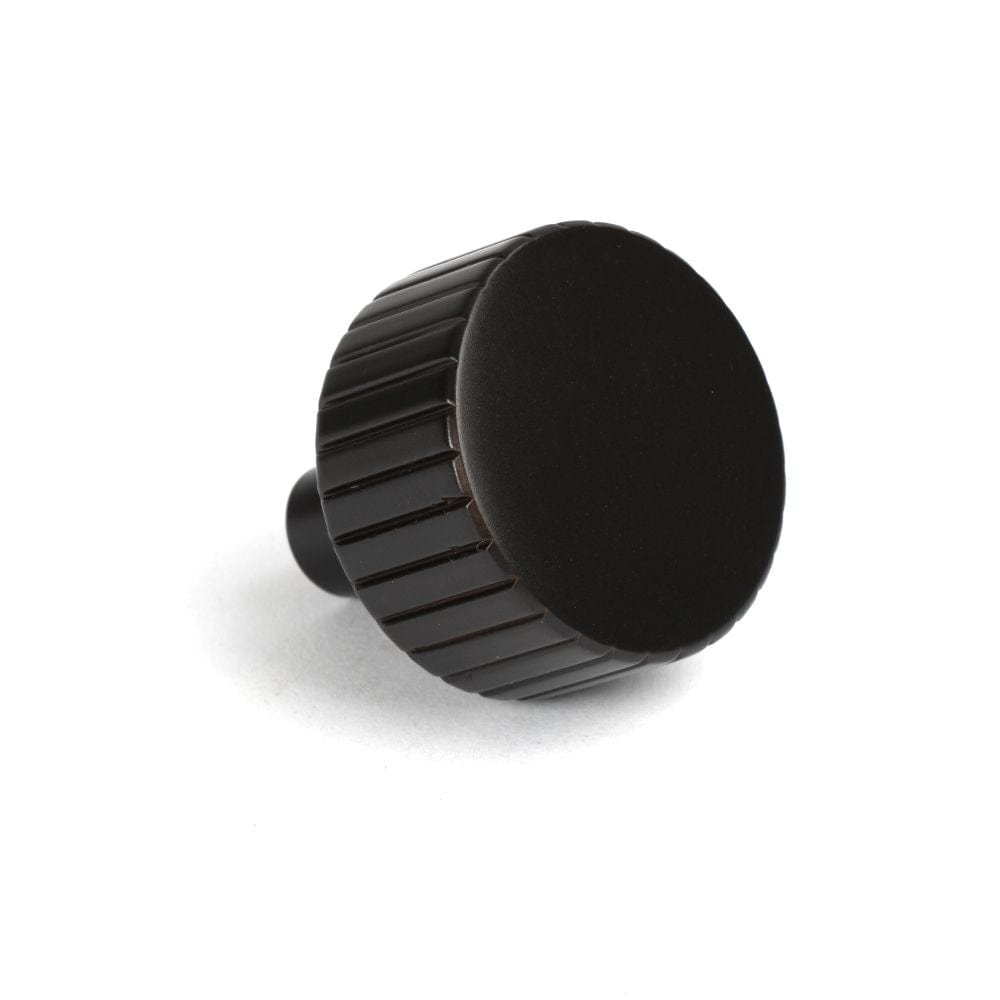 From The Anvil Cabinet Hardware Aged Bronze / Cabinet Knobs / 32mm Dia. From The Anvil - Aged Bronze Judd Cabinet Knob - 32mm (No rose)