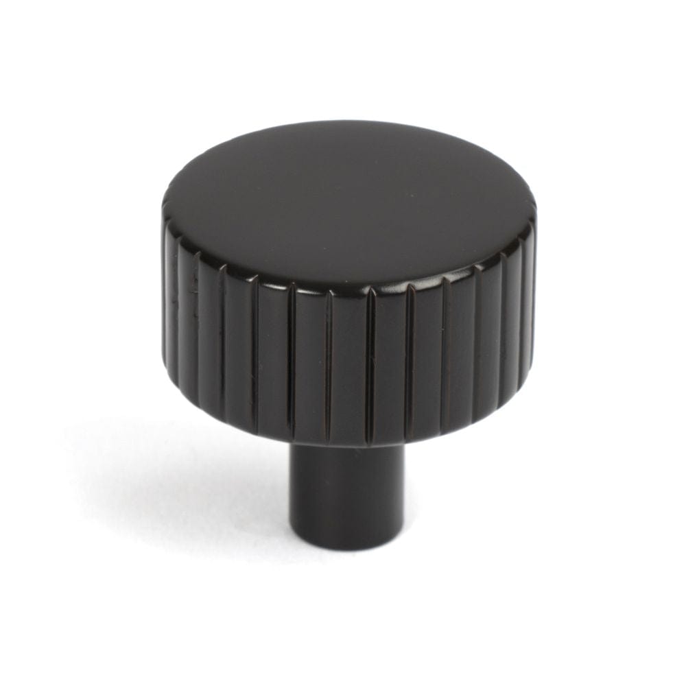 From The Anvil Cabinet Hardware Aged Bronze / Cabinet Knobs / 32mm Dia. From The Anvil - Aged Bronze Judd Cabinet Knob - 32mm (No rose)