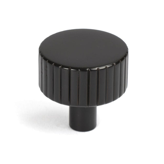 From The Anvil Cabinet Hardware Aged Bronze / Cabinet Knobs / 32mm Dia. From The Anvil - Aged Bronze Judd Cabinet Knob - 32mm (No rose)