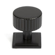 From The Anvil Cabinet Hardware Aged Bronze / Cabinet Knobs / 32mm Dia. From The Anvil - Aged Bronze Judd Cabinet Knob - 32mm (Square)
