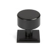 From The Anvil Cabinet Hardware Aged Bronze / Cabinet Knobs / 32mm Dia. From The Anvil - Aged Bronze Kelso Cabinet Knob - 32mm (Square)