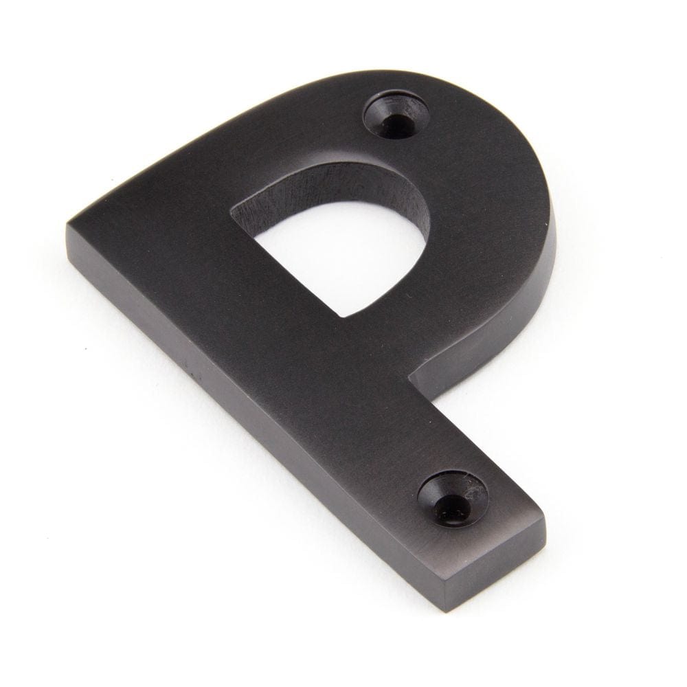 From The Anvil Door Furniture Aged Bronze / Letters / P From The Anvil - Aged Bronze Letter P