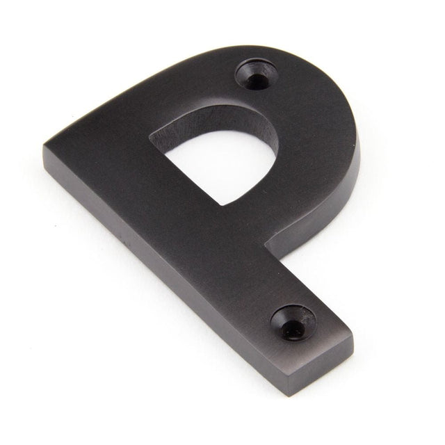 From The Anvil Door Furniture Aged Bronze / Letters / P From The Anvil - Aged Bronze Letter P
