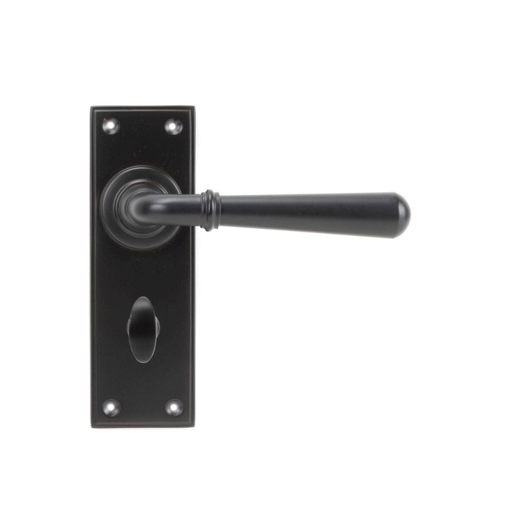 From The Anvil Door Furniture Aged Bronze / Bathroom Lock Handles From The Anvil - Aged Bronze Newbury Lever Bathroom Set