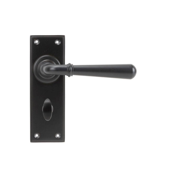 From The Anvil Door Furniture Aged Bronze / Bathroom Lock Handles From The Anvil - Aged Bronze Newbury Lever Bathroom Set