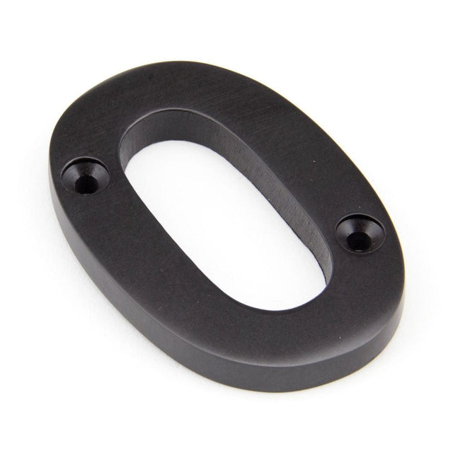 From The Anvil Door Furniture Aged Bronze / Numerals / 0 From The Anvil - Aged Bronze Numeral 0