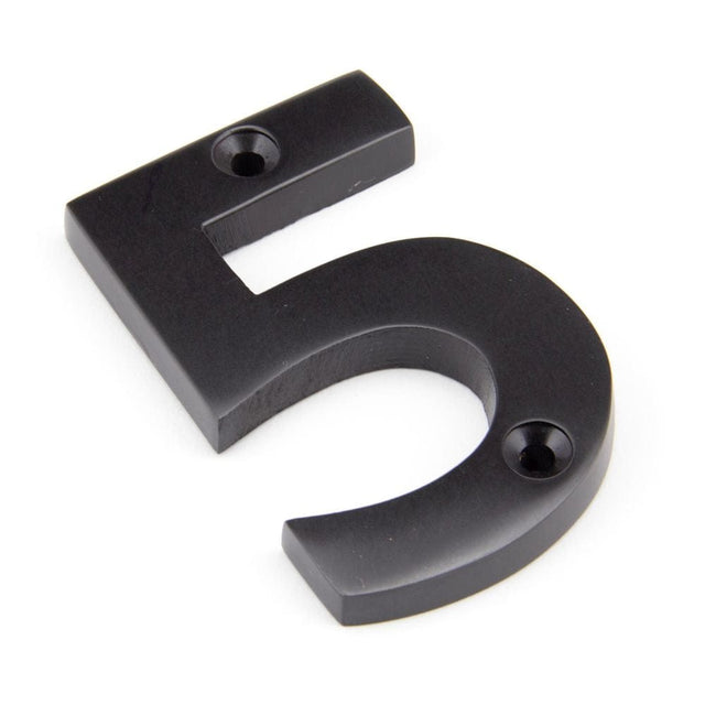 From The Anvil Door Furniture Aged Bronze / Numerals / 5 From The Anvil - Aged Bronze Numeral 5