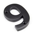 From The Anvil Door Furniture Aged Bronze / Numerals / 9 From The Anvil - Aged Bronze Numeral 9