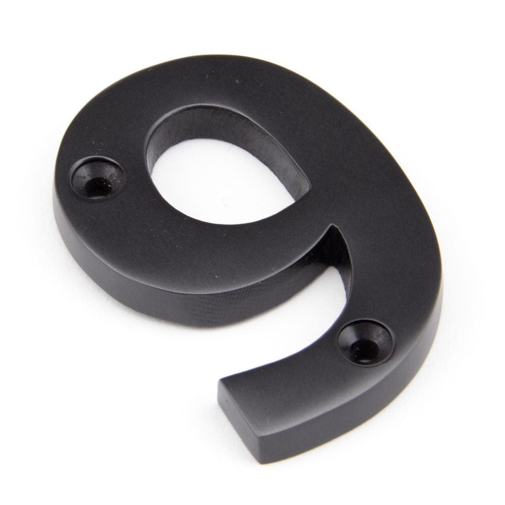 From The Anvil Door Furniture Aged Bronze / Numerals / 9 From The Anvil - Aged Bronze Numeral 9