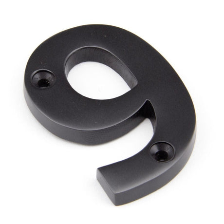 From The Anvil Door Furniture Aged Bronze / Numerals / 9 From The Anvil - Aged Bronze Numeral 9