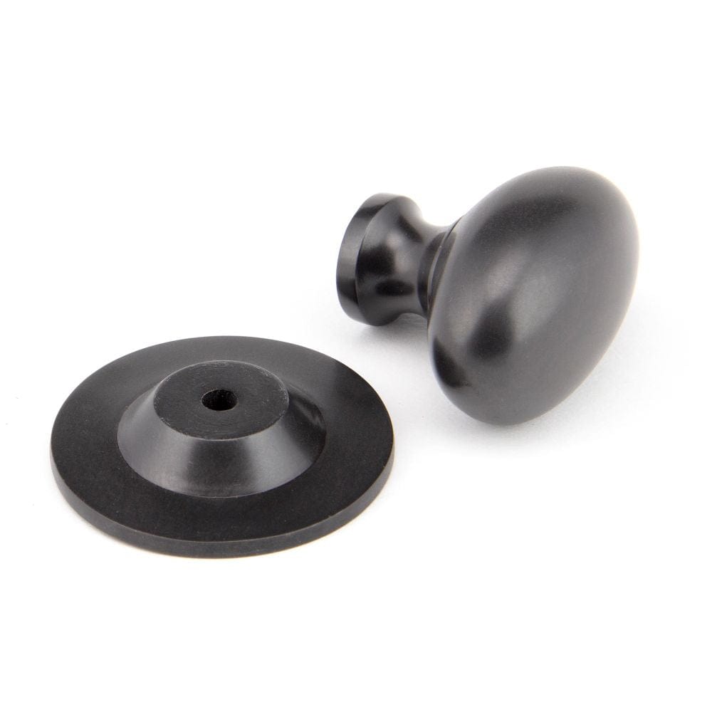 From The Anvil Cabinet Hardware Aged Bronze / Cabinet Knobs / 40mm Dia. From The Anvil - Aged Bronze Oval Cabinet Knob 40mm
