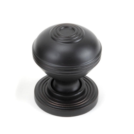 From The Anvil Cabinet Hardware Aged Bronze / Cabinet Knobs / 32mm Dia. From The Anvil - Aged Bronze Prestbury Cabinet Knob 32mm