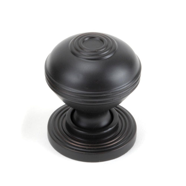 From The Anvil Cabinet Hardware Aged Bronze / Cabinet Knobs / 32mm Dia. From The Anvil - Aged Bronze Prestbury Cabinet Knob 32mm