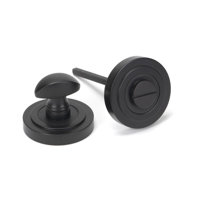 From The Anvil Door Furniture Aged Bronze / No From The Anvil - Aged Bronze Round Thumbturn Set (Art Deco)