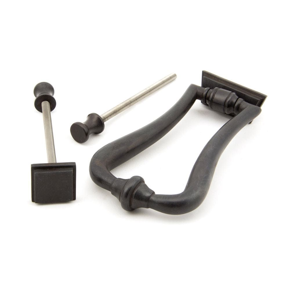 From The Anvil Door Furniture Aged Bronze / Art Deco Door Knocker From The Anvil - Aged Bronze Slimline Art Deco Door Knocker