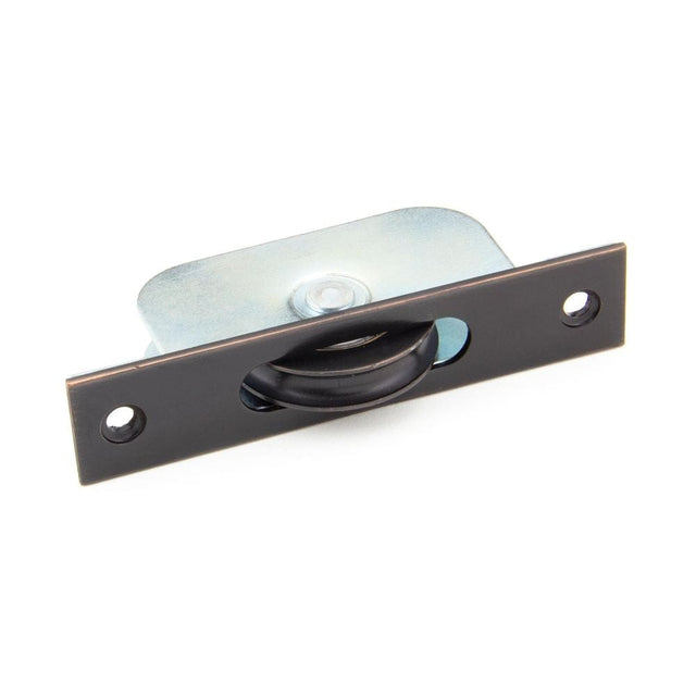 From The Anvil Window Furniture Aged Bronze / Sash Pulley From The Anvil - Aged Bronze Square Ended Sash Pulley 75kg