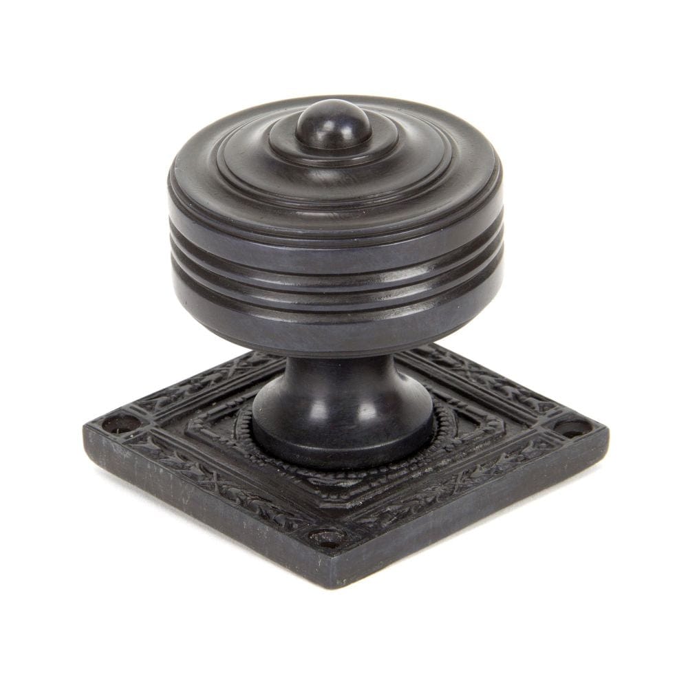 From The Anvil Door Furniture Aged Bronze / Mortice Knobs From The Anvil - Aged Bronze Tewkesbury Square Mortice Knob Set