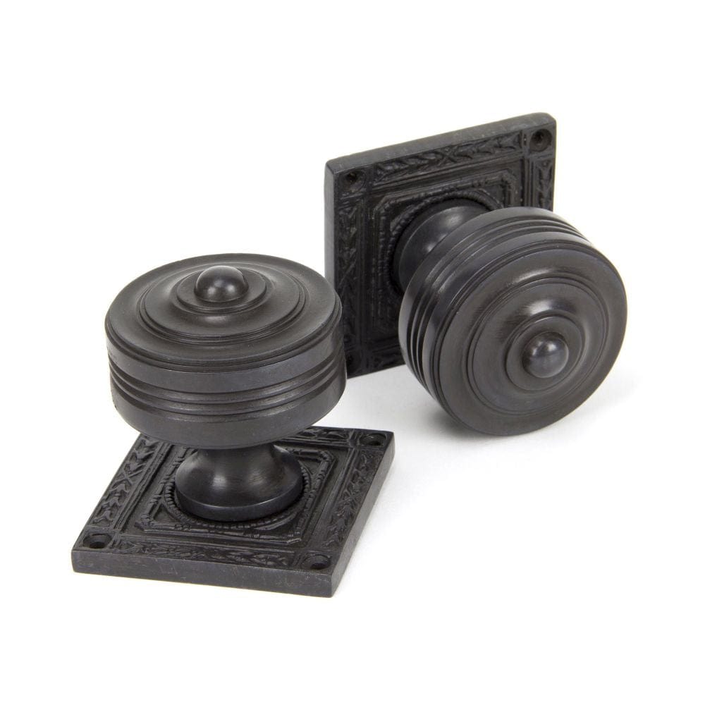 From The Anvil Door Furniture Aged Bronze / Mortice Knobs From The Anvil - Aged Bronze Tewkesbury Square Mortice Knob Set