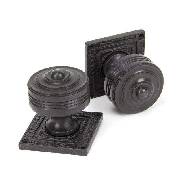 From The Anvil Door Furniture Aged Bronze / Mortice Knobs From The Anvil - Aged Bronze Tewkesbury Square Mortice Knob Set