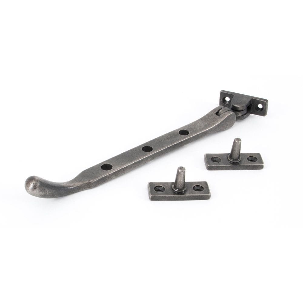 From The Anvil Window Furniture Antique Pewter / 8"/200mm From The Anvil - Antique Pewter 8" Peardrop Stay